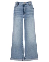 Kut From The Kloth - Meg Mid Rise Wide Leg Jeans - Lyst
