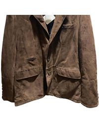 Brunello Cucinelli - Suede Leather Jacket - Lyst
