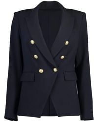 Veronica Beard - Navy Dickey Classic Double Breasted Jacket Blazer - Lyst