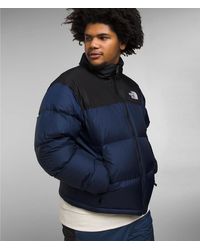 The North Face - 1996 Retro Nuptse Nf0a3c8d Navy Black Puffer Jacket L Ncl359 - Lyst