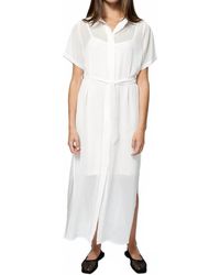 Amanda Maria - Chiffon Shirt Dress - Lyst