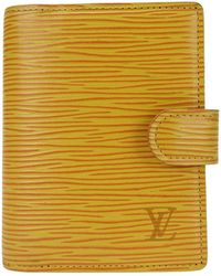 Louis Vuitton - Agenda Cover Leather Wallet (pre-owned) - Lyst
