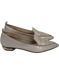 Nicholas Kirkwood - Beya Metallic Loafers - Lyst