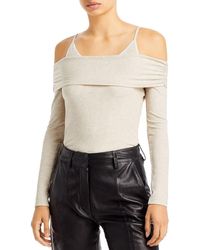 Jonathan Simkhai - Piper Off The Shoulder Ribbed Pullover Top - Lyst