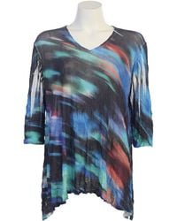 Jess & Jane - Spectra Soft Mesh Crushed Tunic Top - Lyst