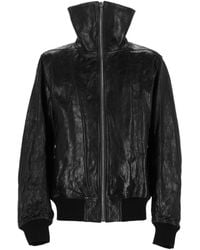 Rick Owens - Leather Jacket Dracuflight - Lyst