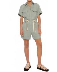 Dāl the Label - Technical Twill Playsuit - Lyst