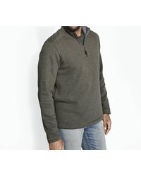 Johnston & Murphy - Reversible Solid 1/4 Zip Sweater - Lyst