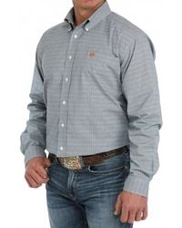 Cinch - Stretch Plaid Classic Woven Button Down Shirt - Lyst