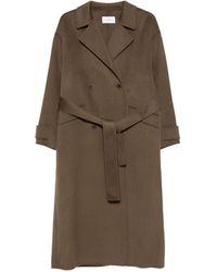 The Dynamis Studio - Wool Double-Breasted Wrap Coat - Lyst