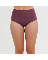 Calypsa - Full Coverage High Waisted Bikini Bottom - Lyst