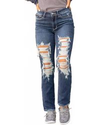 Judy Blue - Mid Rise Nashville Straight Leg Jeans - Lyst