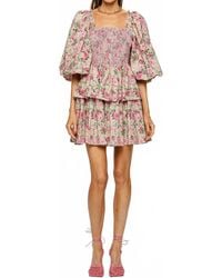 SOFIA The Label - Cara Floral Mini Dress - Lyst