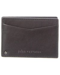 John Varvatos - Heritage Dual Swing Leather Card Case - Lyst
