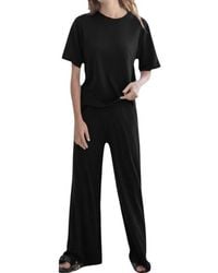 Things Between - Modal Oversized Tee And Relaxed Fit Pants Lounge Set - Lyst