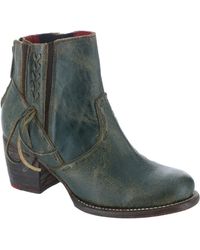 Bed Stu - Celestine Zip Closure Casual Bootie Ankle Boots - Lyst