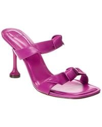 Alexandre Birman - Clarita Square Flare 85 Leather Sandal - Lyst
