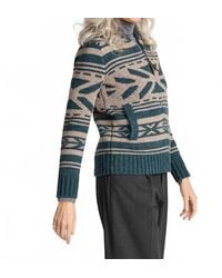 Pendleton - Graphic Shetland Collection Zip Cardigan - Lyst