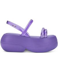 Melissa - Air Bubble Adjustable Open Toe Platform Sandals - Lyst