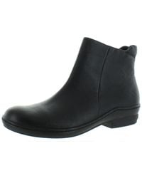 David Tate - Simplicity Leather Zip-up Ankle Boots - Lyst