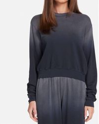 Michael Lauren - Exon Cropped Crewneck Pullover Top - Lyst