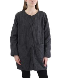 Eileen Fisher - Oversized Organic Cotton Quilted Coat - Lyst