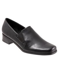 Trotters - Ash Loafer Size 5 Leather Square Toe Slip On Shoes Fzp151 - Lyst