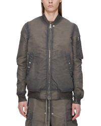 Rick Owens - Classic Flight Bomber Jacket With Structured Design - Lyst