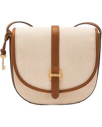 Fossil - Emery Cotton And Linen Crossbody - Lyst