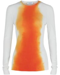 Ferragamo - Ombre Knit Long Sleeve Top - Lyst
