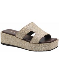 All Black - Blunt T Wedge Sandal - Lyst