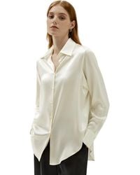 LILYSILK - Oversize Style Silk Blouse For - Lyst