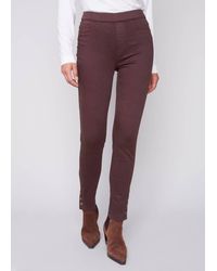 Charlie b - Pull On Twill Pant With Snap Hem - Lyst