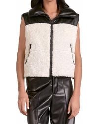 Elan - Reversible Faux Leather Vest - Lyst