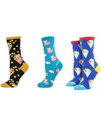 Socksmith - Classic Popcorn & When Pigs Fly & Have An Ice Day Socks - Lyst