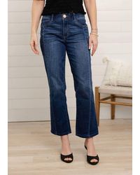 Mac & Me - Barely Bootcut Jeans With Front Seam - Lyst