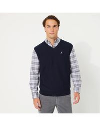 Nautica - Big & Tall Navtech V-neck Sweater Vest - Lyst
