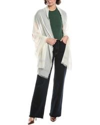 Vince - Lightweight Border Stripe Cashmere Wrap - Lyst