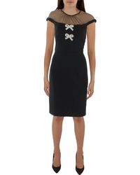 Maggy London - Bow Polyester Cocktail And Party Dress - Lyst