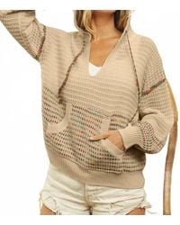 Bibi - Flynn Stitches Sweater Hoodie - Lyst