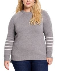 NIC+ZOE - Plus Dashing Down Sweater - Lyst