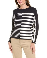 Tahari - Split Stripe Sweater - Lyst