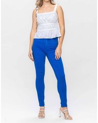 Judy Blue - High Waist Garment Dyed Control Top Skinny Jean - Lyst