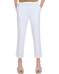 Calvin Klein - High Rise Solid Ankle Pants - Lyst