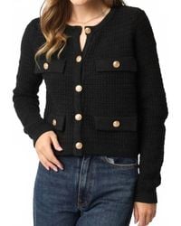 Olivaceous - Maci Knit Button Cardigan - Lyst