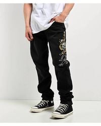 Ed Hardy - Dagger Skull Slim Taper Jean - Lyst
