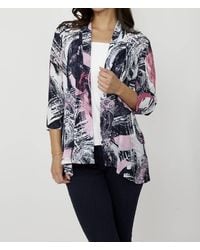 FRANK LYMAN - Knit Throw Over Cardigan - Lyst