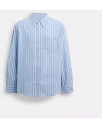 COACH - Long Sleeve Button Down Shirt - Lyst
