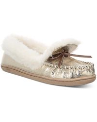 Charter Club - Dorenda Faux Leather Moccasin Slippers - Lyst