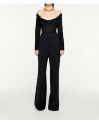 Roland Mouret - Long Sleeve Stretch Cady Top - Lyst